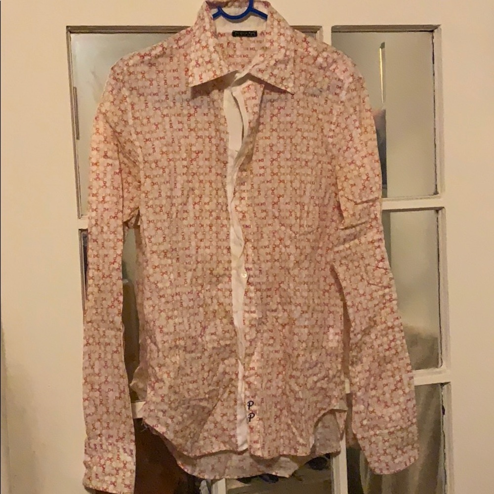 Cotton Floral chain shirt